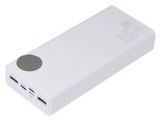 Внешний аккумулятор Baseus Power Bank Mulight Digital Display Quick Charge 45W 20000mAh White PPMY-A02