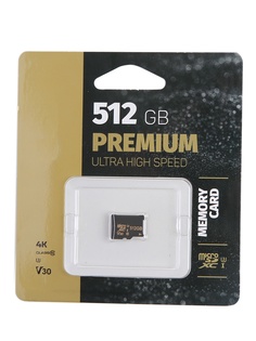Карта памяти 512Gb - Perfeo microSDXC High-Capacity Class 10 UHS-1 V30 PF512GMCSX10V30