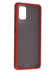 Чехол Brosco для Samsung Galaxy A51 Red-Black SS-A51-ST-TPU-RED-BLACK