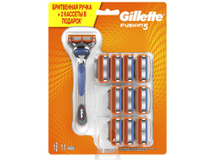 Бритва Gillette Fusion + 11 кассет 7702018425761