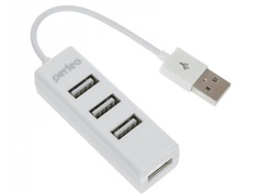 Хаб USB Perfeo USB-HUB 4 Ports White PF-HYD-6010H / PF_A4526