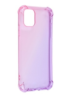 Чехол Brosco для APPLE iPhone 11 TPU Pink-Purple IP11-HARD-TPU-PINK-PURPLE