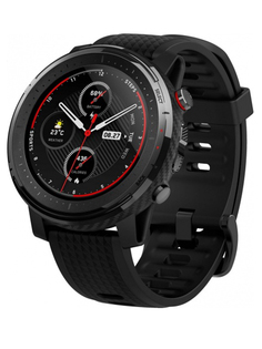 Умные часы Xiaomi Amazfit Stratos 3 A1929 Black Выгодный набор + серт. 200Р!!!