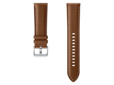 Аксессуар Ремешок для Samsung Galaxy Watch 3 41mm / Watch 42mm / Watch Active 2 / Active Stitch Leather Band Brown ET-SLR85SAEGRU