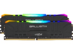 Модуль памяти Ballistix Black RGB DDR4 DIMM 3200MHz PC25600 CL16 - 32GB Kit (2x16Gb) BL2K16G32C16U4BL