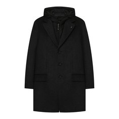 Шерстяное пальто с капюшоном Alessandro Borelli Milano