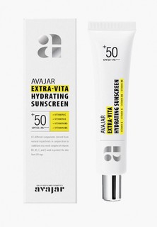 Крем для лица Avajar Увлажняющий с SPF 50, Extra-vita Hydrating Sunscreen, 45 мл.