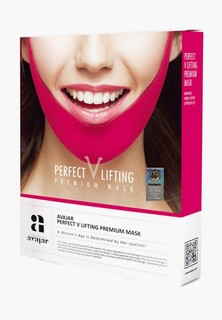 Набор масок для лица Avajar Лифтинговых (розовых), Perfect V lifting premium mask, 5 шт.