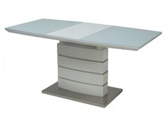 Стол ALFA 120 GLASS Белый Bravo