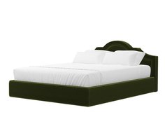 Кровать интерьерная Афина Микровельвет Зеленый 160х200 Bravo