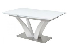 Стол FREYA 160 WHITE GLASS белый глянец Bravo