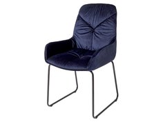 Стул ACCENT PK-30 темно-синий, велюр Bravo