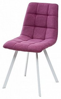 Стул CHILLI SQUARE UF860-15B сияющая орхидея, ткань/ белый каркас Bravo