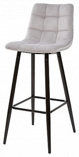 Барный стул LECCO UF910-02 LIGHT GREY, велюр Bravo