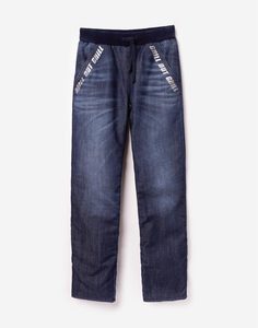 Утеплённые джинсы Straight для мальчика Gloria Jeans