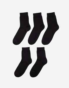 Чёрные базовые носки мужские 5 пар Gloria Jeans