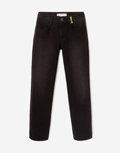 Чёрные утеплённые джинсы Slim для мальчика Gloria Jeans
