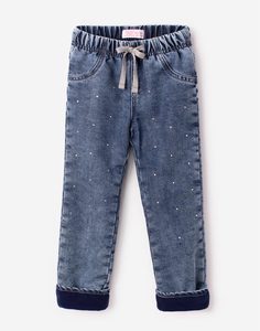 Утеплённые джинсы для девочки Gloria Jeans