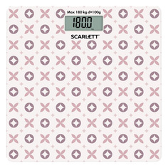 Весы напольные Напольные весы SCARLETT SC-BS33E007, до 180кг, цвет: рисунок