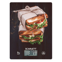 Весы кухонные Scarlett SC-KS57P56, рисунок/сэндвичи