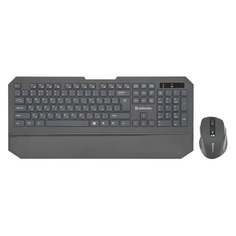 Комплект (клавиатура+мышь) Defender Berkeley C-925, USB, беспроводной, черный [45925]