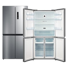 Холодильник Бирюса CD 466 I трехкамерный нержавеющая сталь