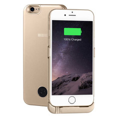 Внешний мод батарея Interstep для iPhone 6/6S/7/8 3000mAh Lightning золотистый (51448)