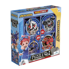 Пазл Металионы "Защитники Земли" 4в1 +наклейки AST