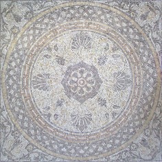 Панно Natural Мозаичные ковры и розоны Мрамор бежевый 122x122 см PH-23
