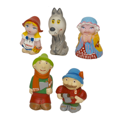 Набор игрушек для ванны Кудесники Красная шапочка из 5 предметов