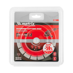 Диск алмазный Matrix Professional отрезной сегментный 125х22,2 мм