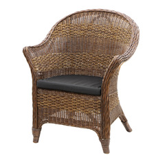 Кресло Rattan grand ankara с подушкой medium brow