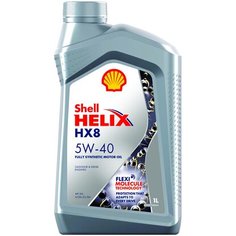 Моторное масло Shell Helix HX8 5W-40 синтетическое 1 л