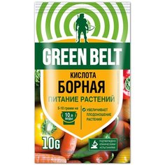 Удобрение минеральное GREEN BELT Борная кислота для растений 10 г ГРИН БЭЛТ