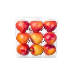 Набор яблок красно-оранжевых 5 cм 9 шт