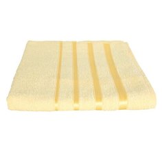 Махровое полотенце Soavita Luxury шантони желтое 65х138 см Без бренда