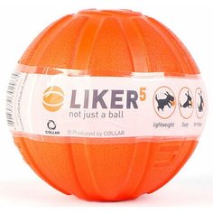 Игрушка для собак мяч Liker для мелких пород оранжевый 5 см