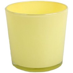 Кашпо NinaGlass Влада d14,5 H12,5 керамическое желтое