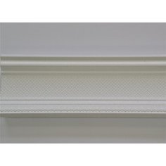 Плинтус потолочный Декопласт Decor EK D 136-100 2000х70х70 мм белый