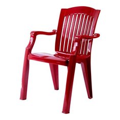 Кресло Стандарт Пластик Премиум полипропилен темно-красное Без бренда