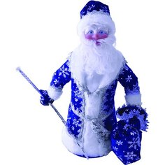 Фигурка Дед Мороз в синей одежде 40 см Без бренда