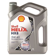 Моторное масло Shell Helix HX8 5W-40 синтетическое 4 л