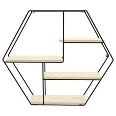 Подставка-полка для цветов 52x11,5x45 см черный/дерево Без бренда