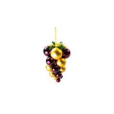 Гроздь шаров Виноград разноцветная 23,5 см Без бренда