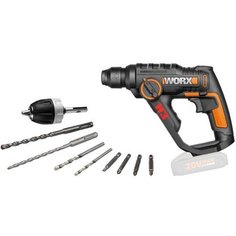 Перфоратор аккумуляторный WORX WX390.9 20 Вт 1,2 Дж без АКБ и ЗУ