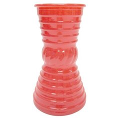 Ваза стеклянная Грейси коралловая 9х19 см ЗАВОД ЭЛЕТЕХ
