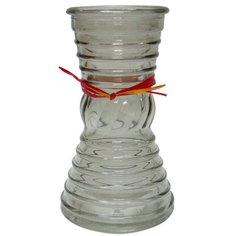 Ваза стеклянная Грейси серая 9х19 см ЗАВОД ЭЛЕТЕХ