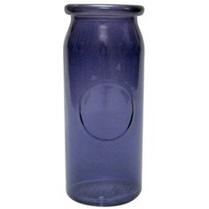 Ваза стеклянная Эден синяя 7,5х18 см ЗАВОД ЭЛЕТЕХ