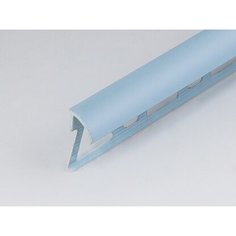 Профиль ПВХ PALLADIUM: раскладка под плитку 7 - 8 мм голубая наружная 2.5 м