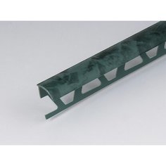 Профиль ПВХ PALLADIUM: раскладка под плитку 9 - 10 мм зеленая наружная 2.5 м